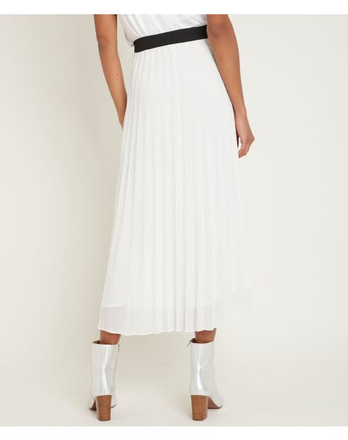 Greta J ecrufarbener Faltenrock