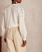 Pauline Bl Embroidery ecru blouse