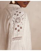 Pauline Bl Embroidery ecru blouse