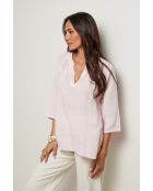 Top Maïssa 100% Lin rose