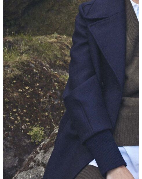 Firmin M marineblauer Mantel