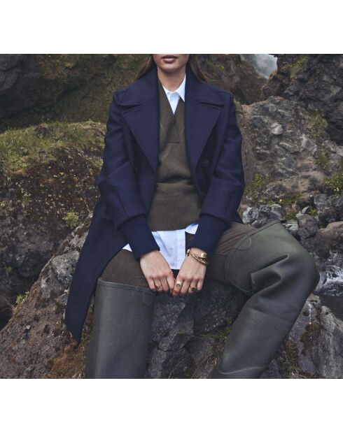 Firmin M marineblauer Mantel