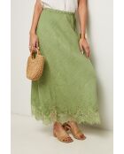 Jupe Mirella 100% Lin verte