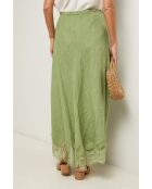 Jupe Mirella 100% Lin verte