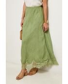 Jupe Mirella 100% Lin verte