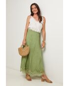 Jupe Mirella 100% Lin verte