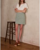 Bonny J Engelse groene gestreepte rok