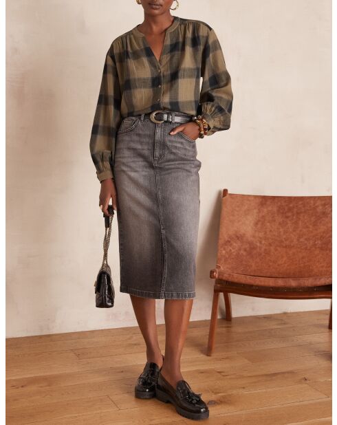 Birdy J Jeansrock mit leichter Melierung