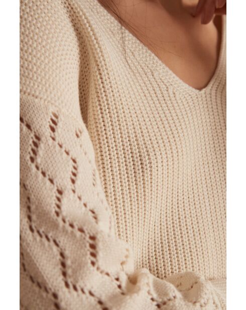 Maglione crema Letizia