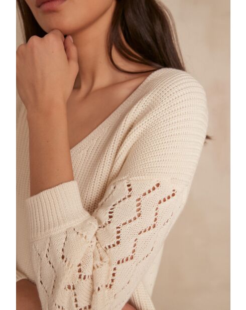 Maglione crema Letizia