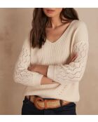 Maglione crema Letizia