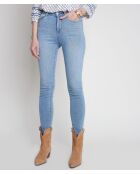 Pantalon Naty Slim Studs indigo clair