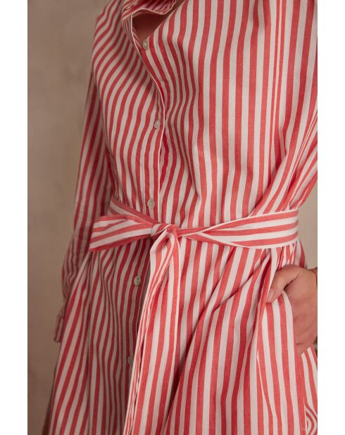 Rode gestreepte jurk Lois R