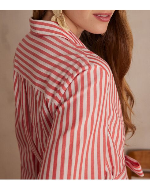 Rode gestreepte jurk Lois R