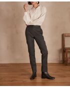 Felix P Anthrazitfarbene Streifenhose