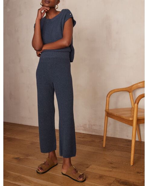 Brandon P Charcoal gebreide broek