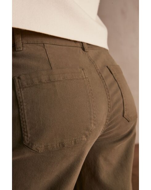 Selyna Overdyed kaki broek