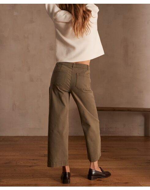 Selyna Overdyed kaki broek