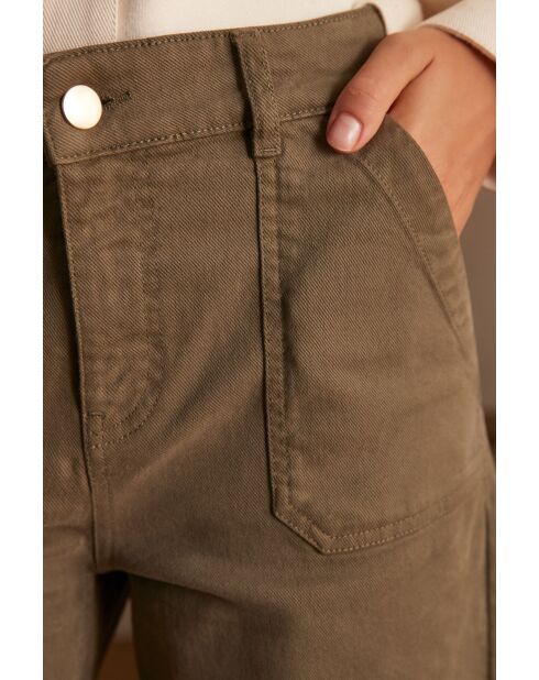 Selyna Overdyed kaki broek