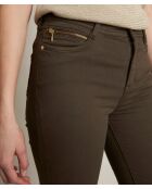 Suzy Slim Lg Casual kaki broek