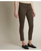 Suzy Slim Lg Casual kaki broek