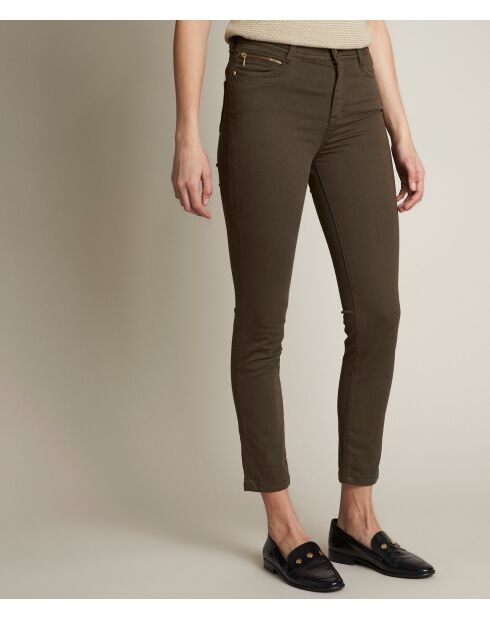 Suzy Slim Lg Casual kaki broek