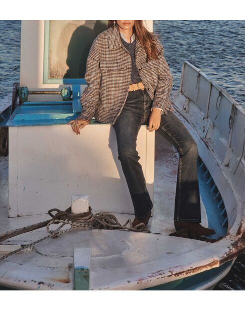 Lily Bootcut donkere indigobroek