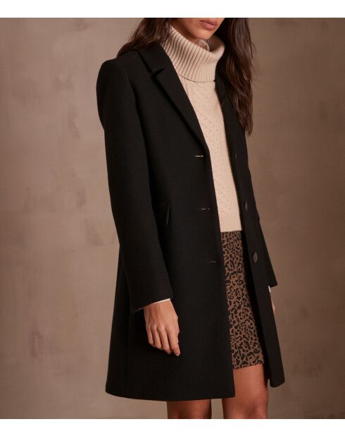 Anabelle M schwarzer Mantel