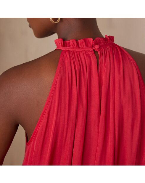 Top Pilar Top Satin H fuchsia clair