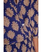 Bl Party Bl Königsblaue Printbluse