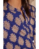 Bl Party Bl Königsblaue Printbluse