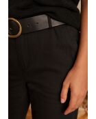 Sabil P Schwarze, überfärbte Hose