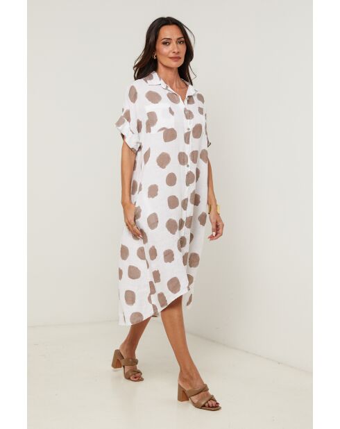 Robe Yara 100% Lin blanche