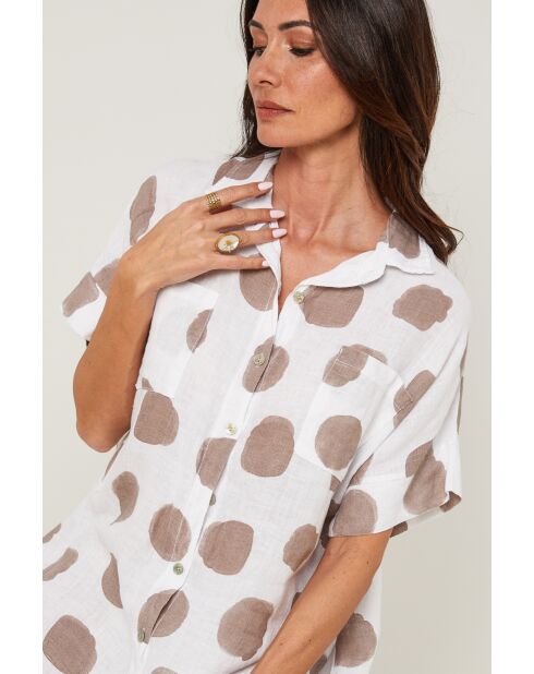 Robe Yara 100% Lin blanche