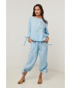 Pantalon Ilona 100% Lin ciel