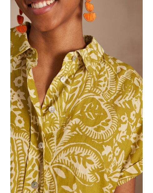 Abito Louisiana R Imp ocra