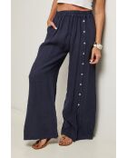 Pantalon Livia 100% Lin marine