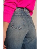 Lichtgewassen sandybroek met wijde pijpen