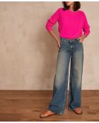 Lichtgewassen sandybroek met wijde pijpen