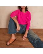 Lichtgewassen sandybroek met wijde pijpen