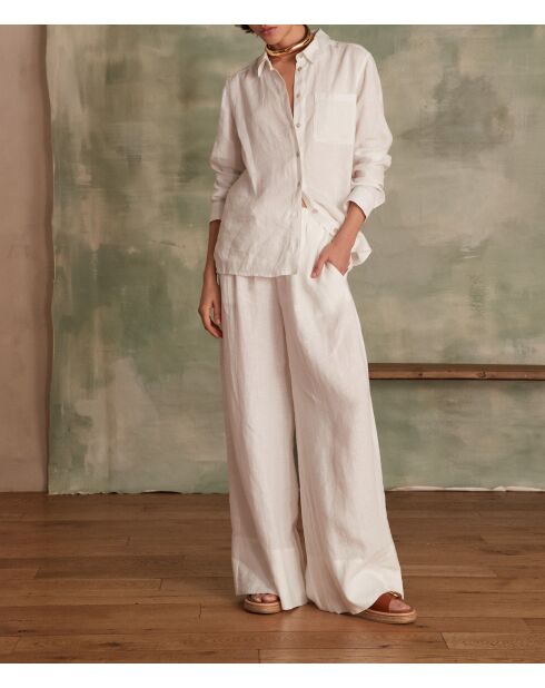 Prince P Linen witte broek