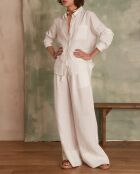 Prince P Linen witte broek