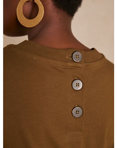 Axel R Jersey kaki gebreide jurk