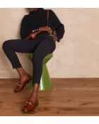 Flynn P Crepe marineblauwe broek