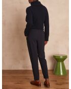 Flynn P Crepe marineblauwe broek