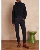 Flynn P Crepe marineblauwe broek