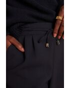 Flynn P Crepe marineblauwe broek