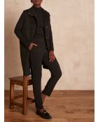 Sabil P Crepe schwarze Hose