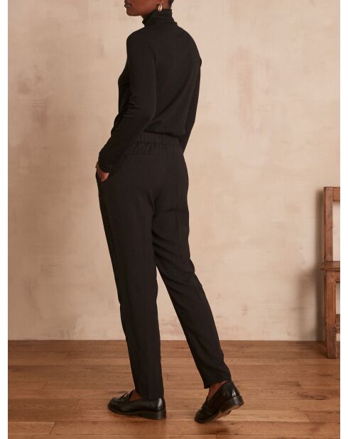 Sabil P Crepe schwarze Hose