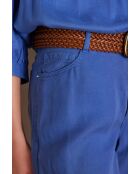 Sandy Bis Wide Leg blauwe broek